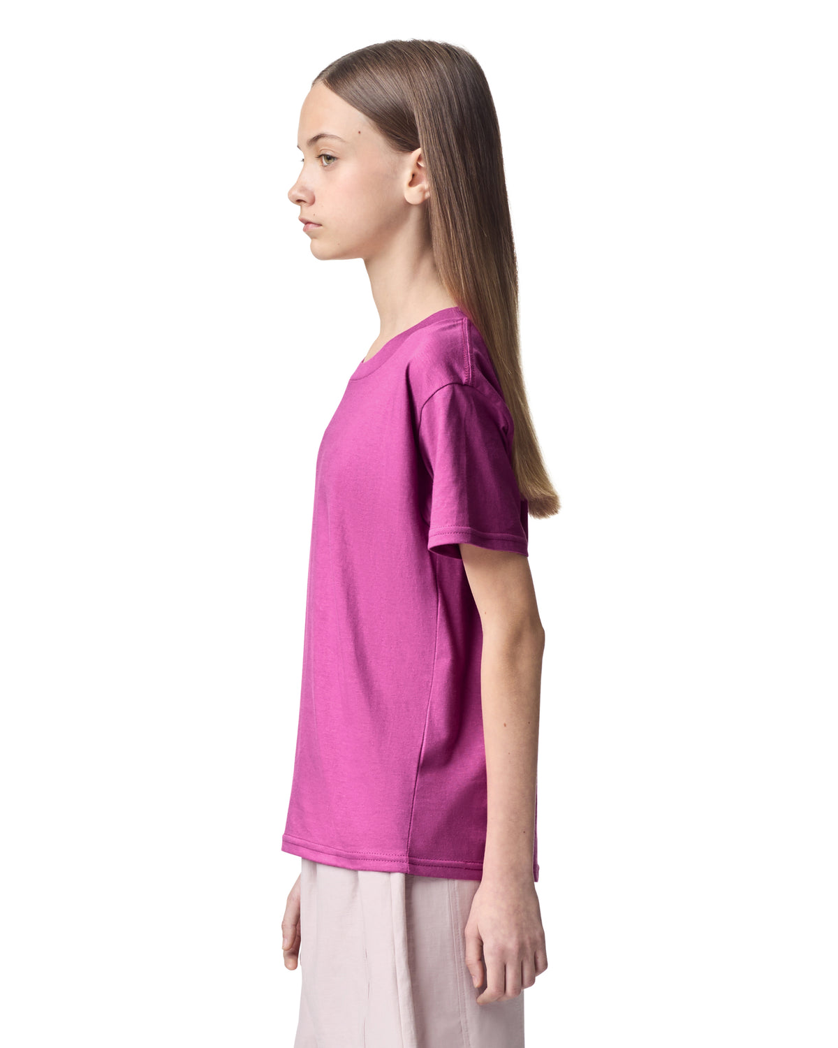 American Apparel Fine Jersey Youth T-Shirt - Super Pink