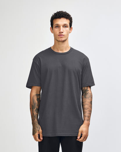 American Apparel Unisex Fine Jersey Short Sleeve T-Shirt - Asphalt