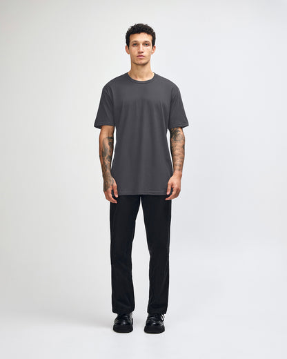American Apparel Unisex Fine Jersey Short Sleeve T-Shirt - Asphalt