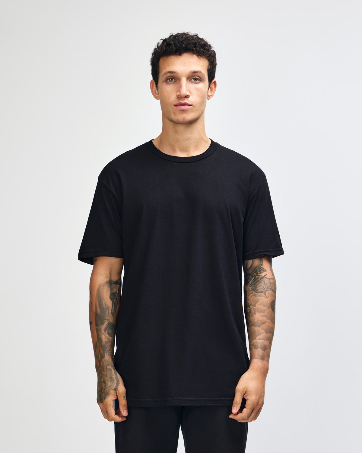American Apparel Unisex Fine Jersey Short Sleeve T-Shirt - Black