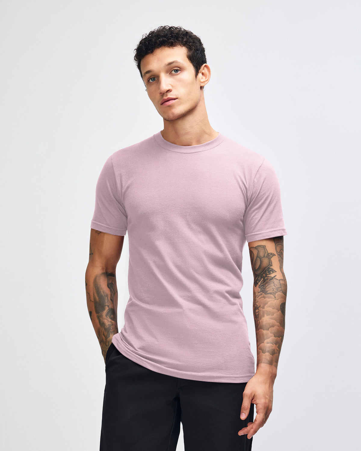 American Apparel Unisex Fine Jersey Short Sleeve T-Shirt - Blush