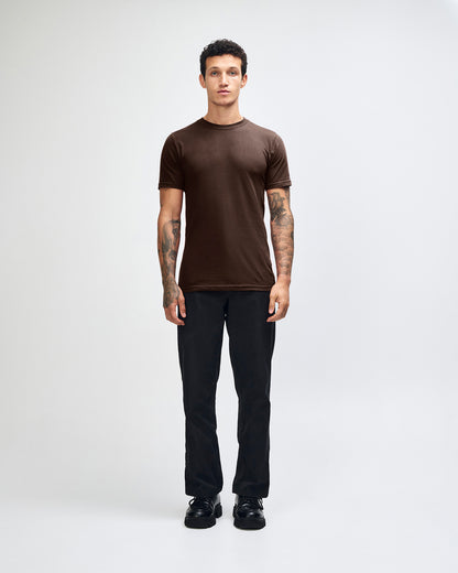 American Apparel Unisex Fine Jersey Short Sleeve T-Shirt - Brown