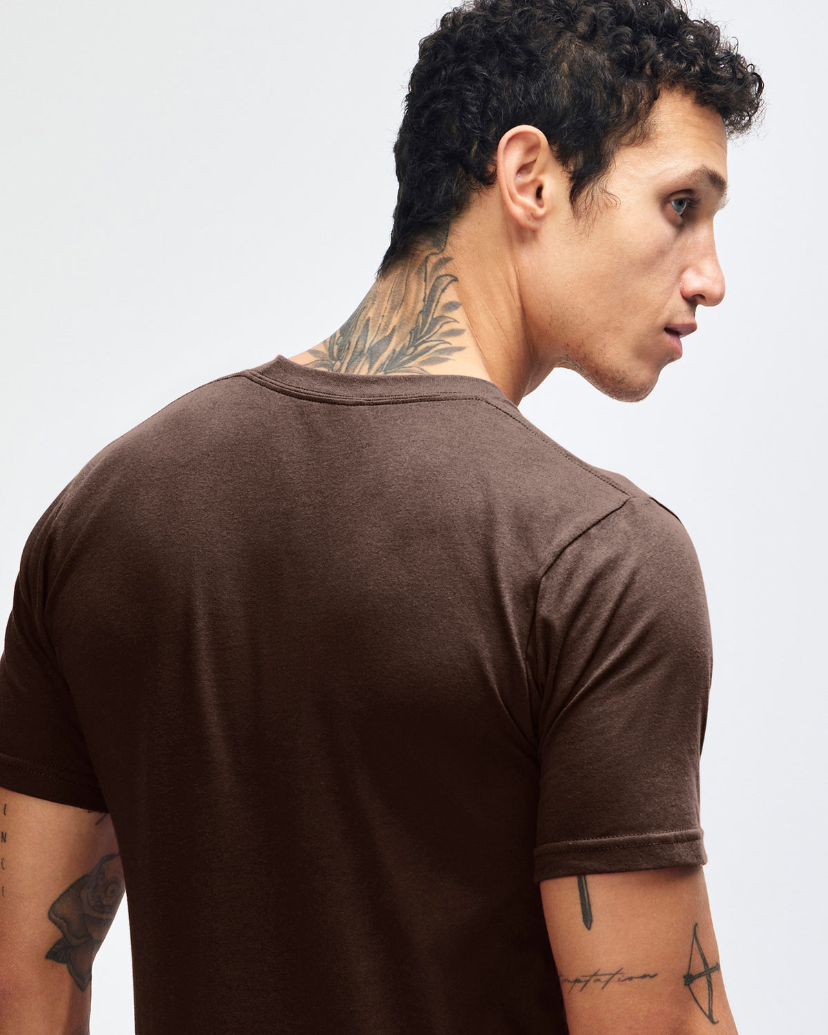 American Apparel Unisex Fine Jersey Short Sleeve T-Shirt - Brown