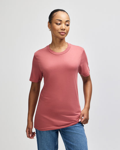 American Apparel Unisex Fine Jersey Short Sleeve T-Shirt - Canyon