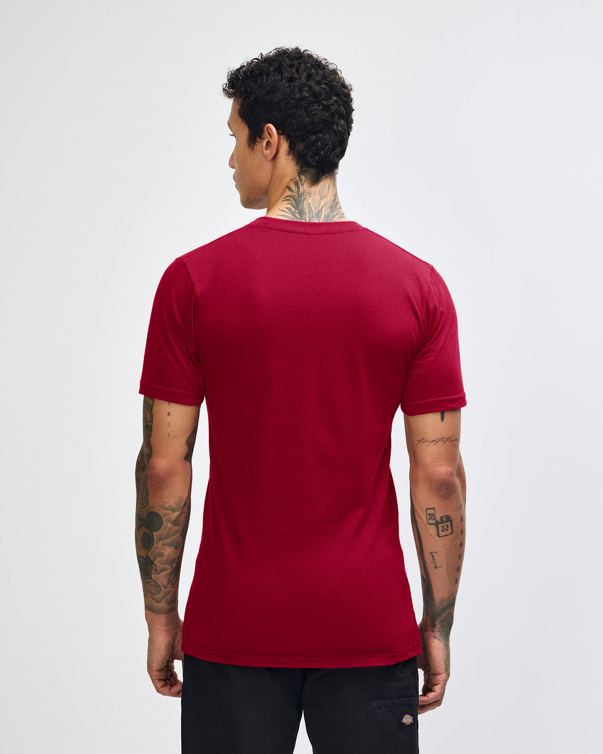 American Apparel Unisex Fine Jersey Short Sleeve T-Shirt - Cardinal