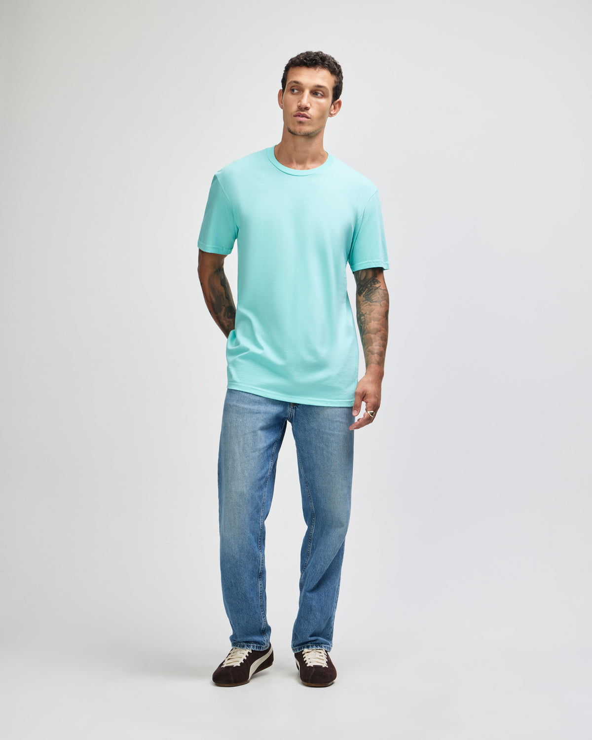American Apparel Unisex Fine Jersey Short Sleeve T-Shirt - Celadon