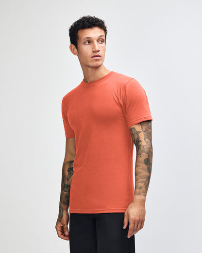 American Apparel Unisex Fine Jersey Short Sleeve T-Shirt - Coral