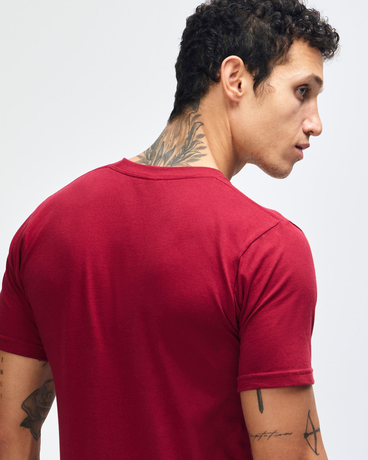 American Apparel Unisex Fine Jersey Short Sleeve T-Shirt - Cranberry