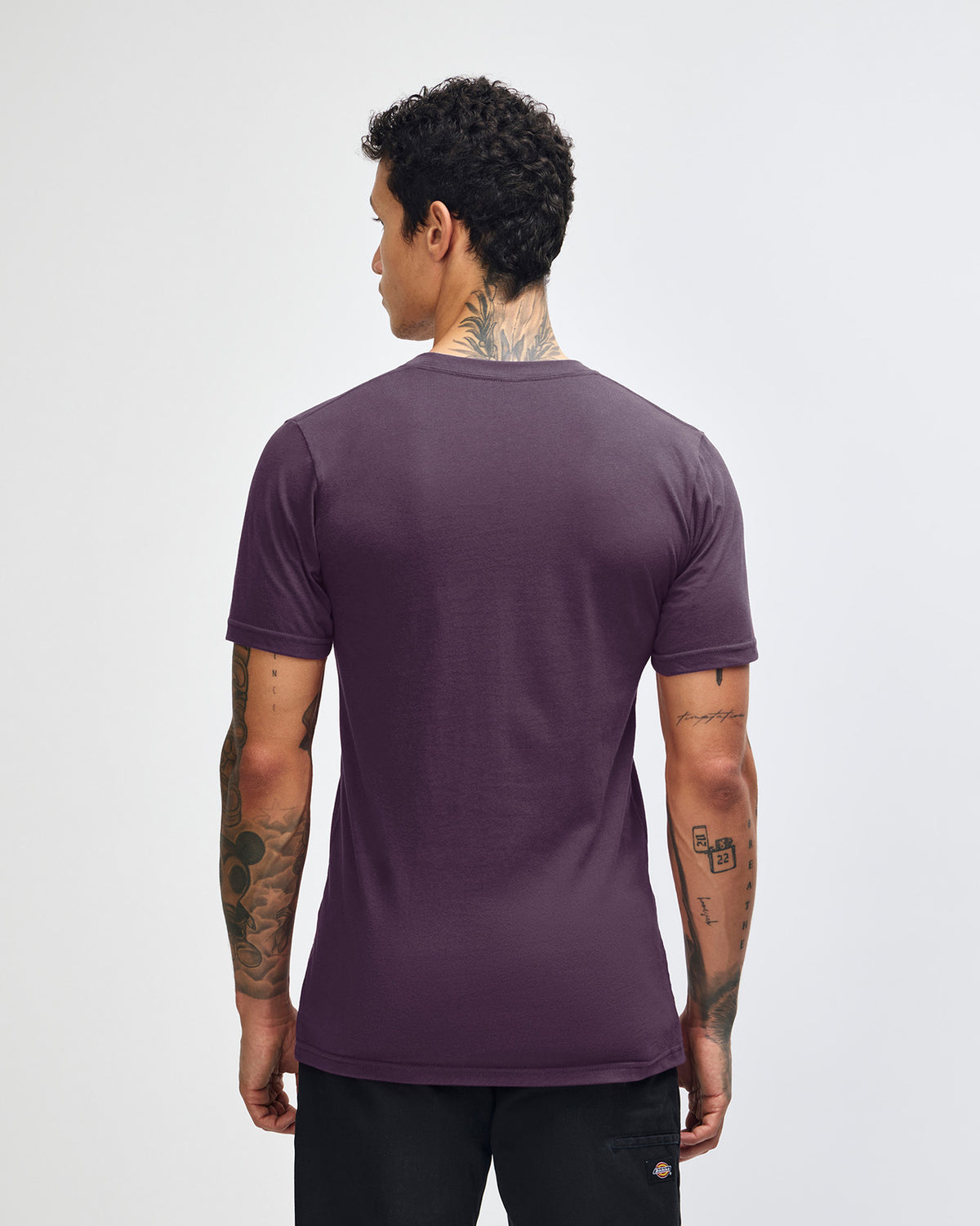 American Apparel Unisex Fine Jersey Short Sleeve T-Shirt - Eggplant