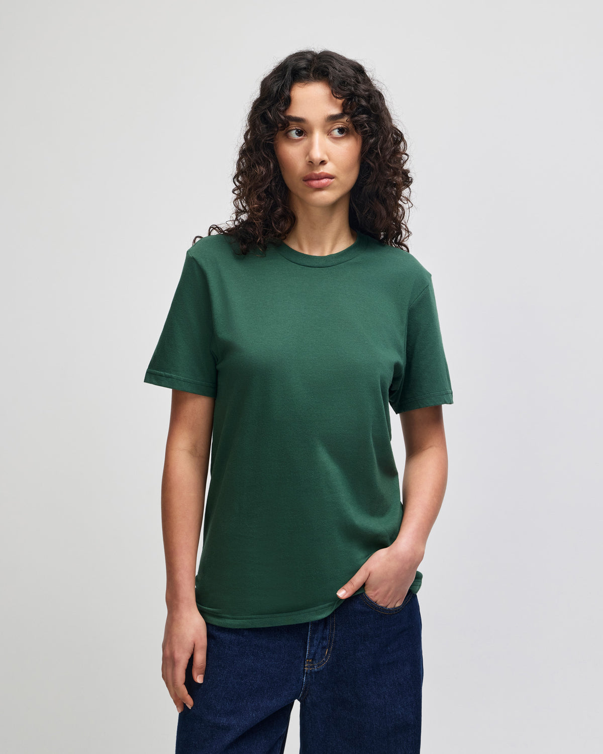 American Apparel Unisex Fine Jersey Short Sleeve T-Shirt - Forest