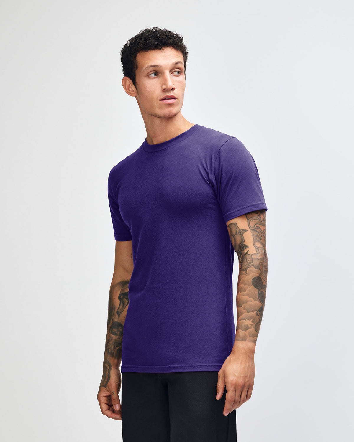American Apparel Unisex Fine Jersey Short Sleeve T-Shirt - Grape