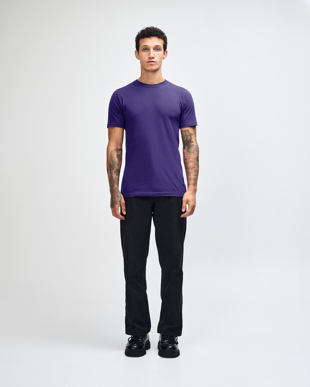 American Apparel Unisex Fine Jersey Short Sleeve T-Shirt - Grape