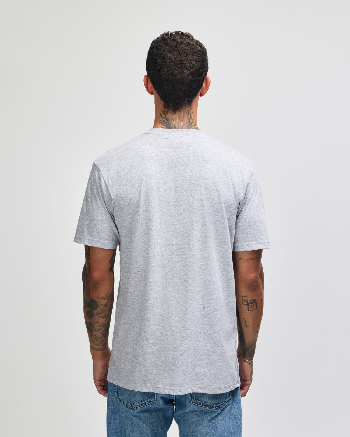 American Apparel Unisex Fine Jersey Short Sleeve T-Shirt - Heather Grey