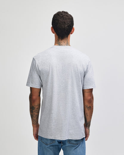 American Apparel Unisex Fine Jersey Short Sleeve T-Shirt - Heather Grey