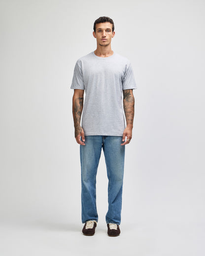 American Apparel Unisex Fine Jersey Short Sleeve T-Shirt - Heather Grey