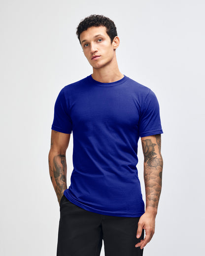American Apparel Unisex Fine Jersey Short Sleeve T-Shirt - Lapis