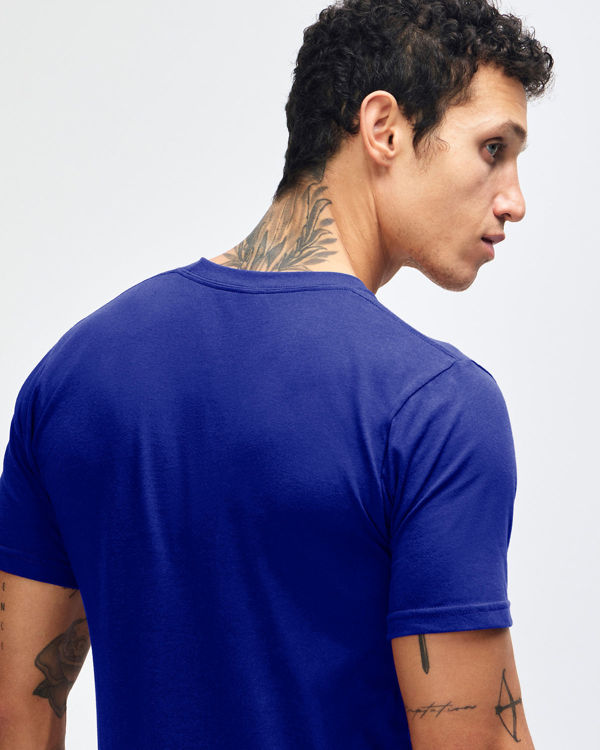 American Apparel Unisex Fine Jersey Short Sleeve T-Shirt - Lapis