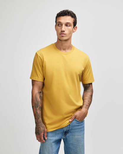American Apparel Unisex Fine Jersey Short Sleeve T-Shirt - Mustard