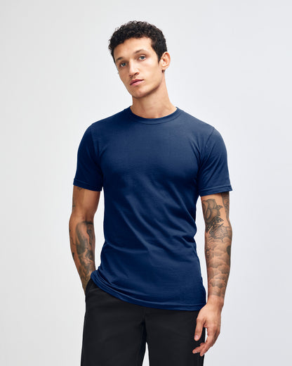 American Apparel Unisex Fine Jersey Short Sleeve T-Shirt - Navy