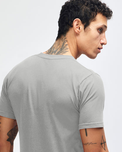 American Apparel Unisex Fine Jersey Short Sleeve T-Shirt - New Silver