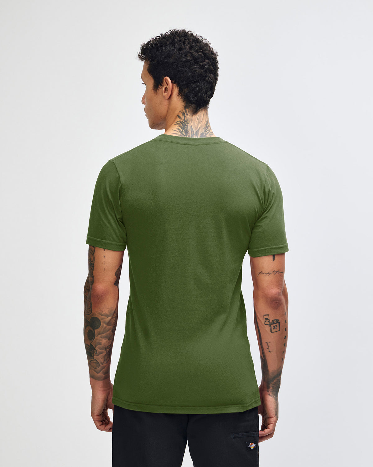 American Apparel Unisex Fine Jersey Short Sleeve T-Shirt - Olive