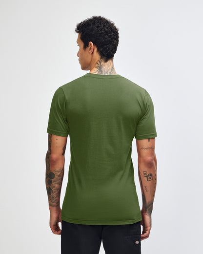 American Apparel Unisex Fine Jersey Short Sleeve T-Shirt - Olive