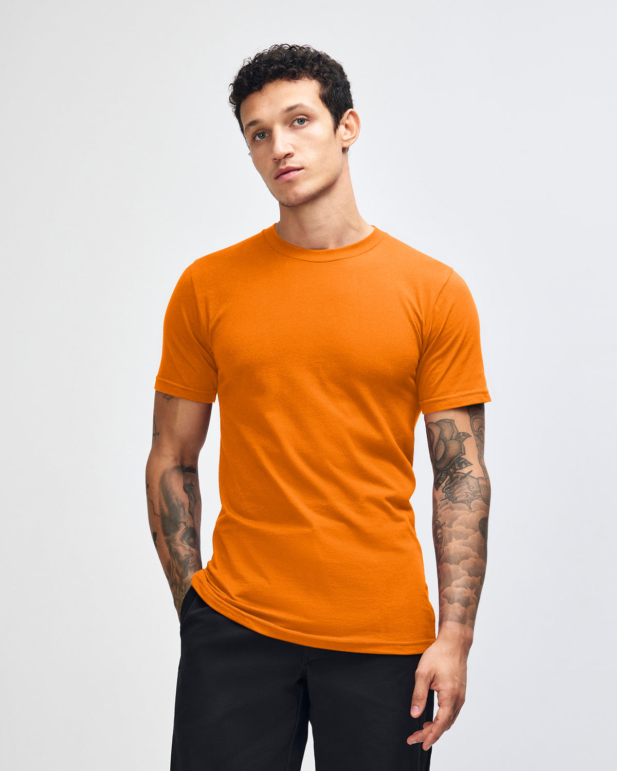 American Apparel Unisex Fine Jersey Short Sleeve T-Shirt - Orange
