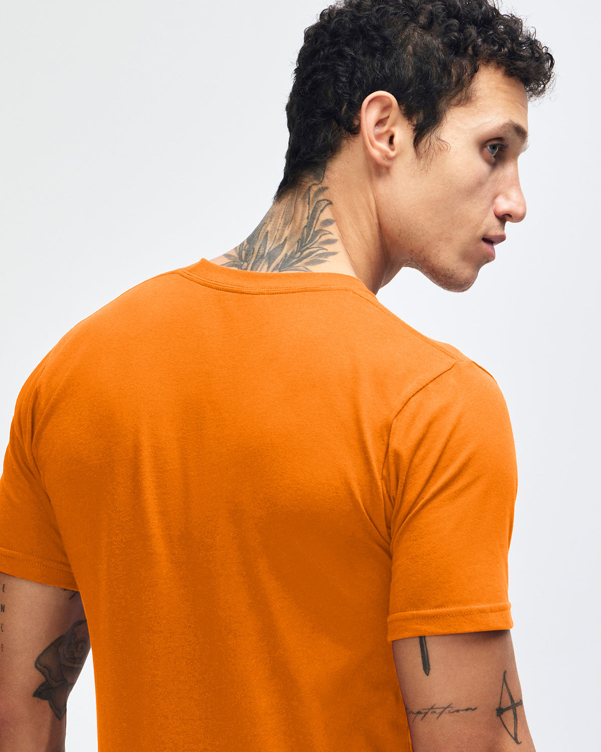 American Apparel Unisex Fine Jersey Short Sleeve T-Shirt - Orange