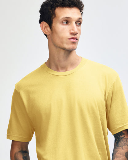 American Apparel Unisex Fine Jersey Short Sleeve T-Shirt - Panna Cotta