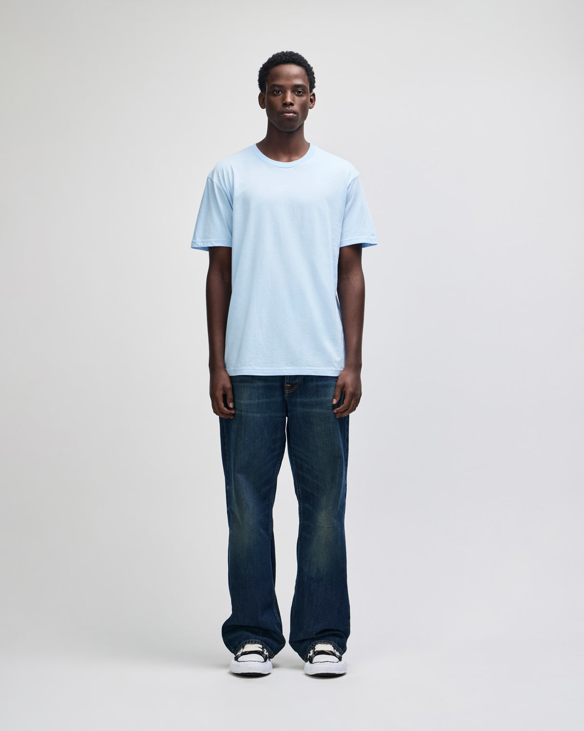 American Apparel Unisex Fine Jersey Short Sleeve T-Shirt - Powder Blue