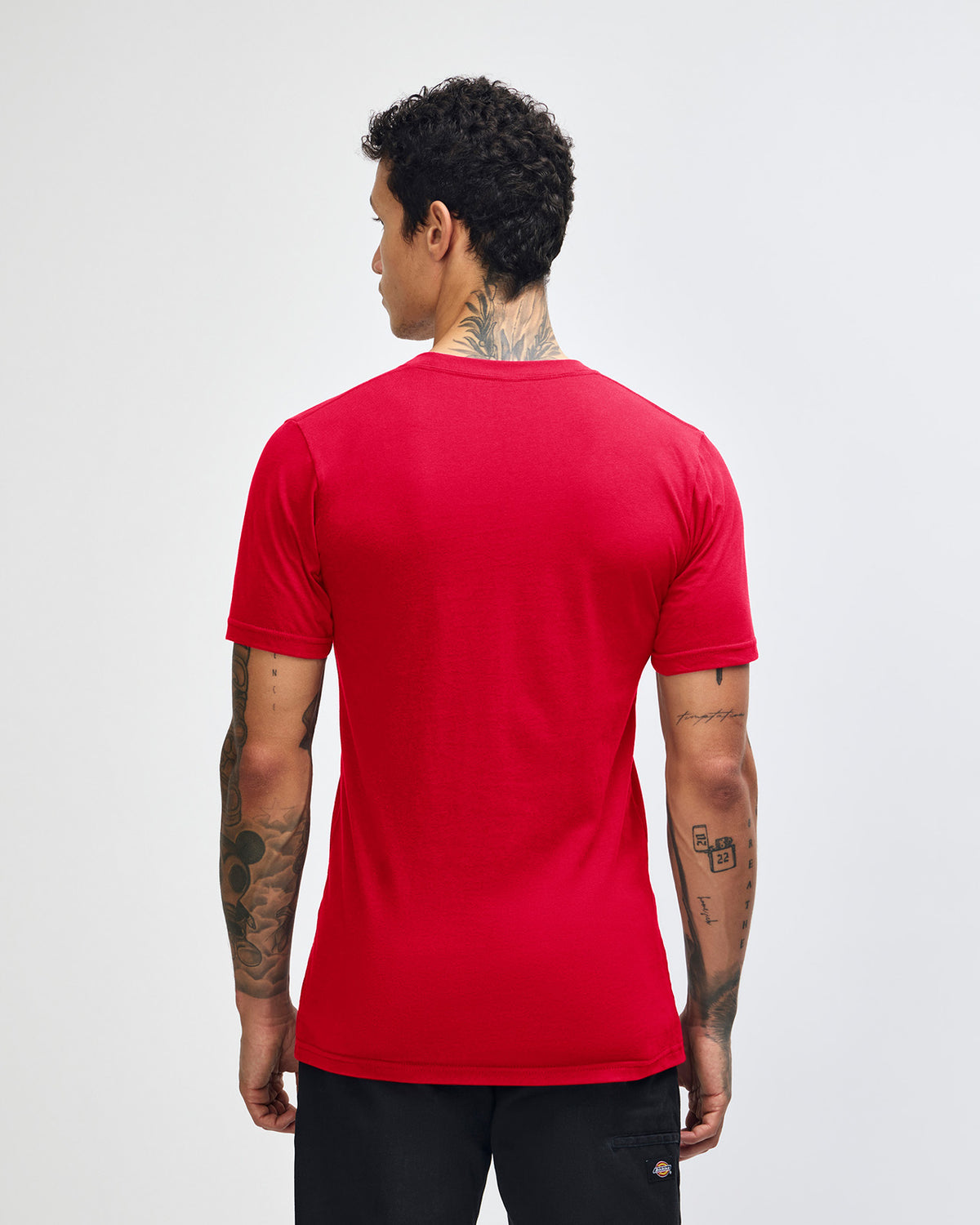 American Apparel Unisex Fine Jersey Short Sleeve T-Shirt - Red