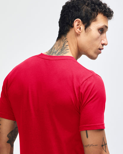 American Apparel Unisex Fine Jersey Short Sleeve T-Shirt - Red