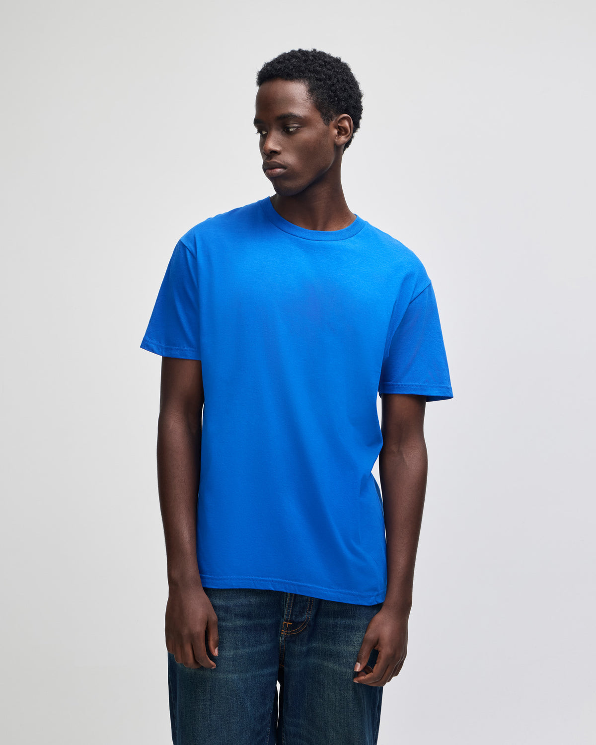 American Apparel Unisex Fine Jersey Short Sleeve T-Shirt - Royal Blue