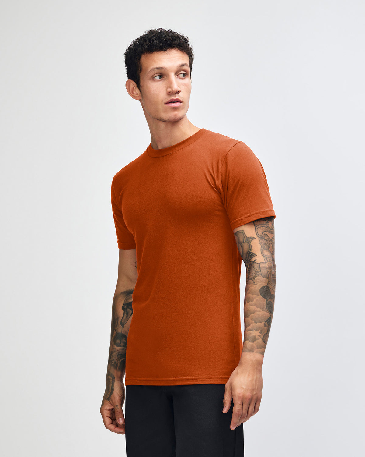 American Apparel Unisex Fine Jersey Short Sleeve T-Shirt - Rust