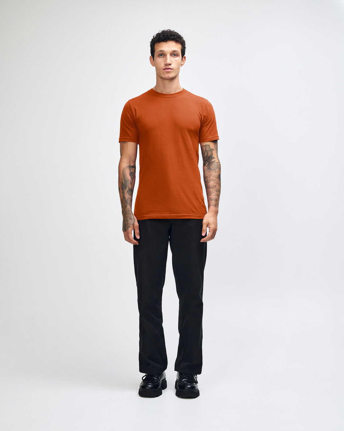 American Apparel Unisex Fine Jersey Short Sleeve T-Shirt - Rust