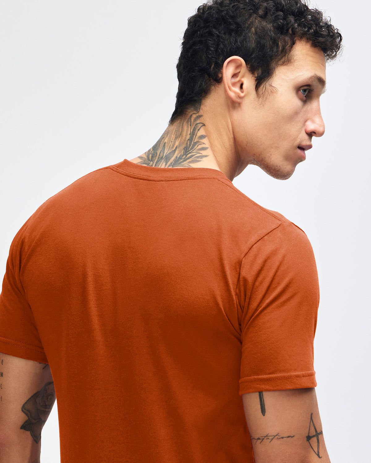 American Apparel Unisex Fine Jersey Short Sleeve T-Shirt - Rust