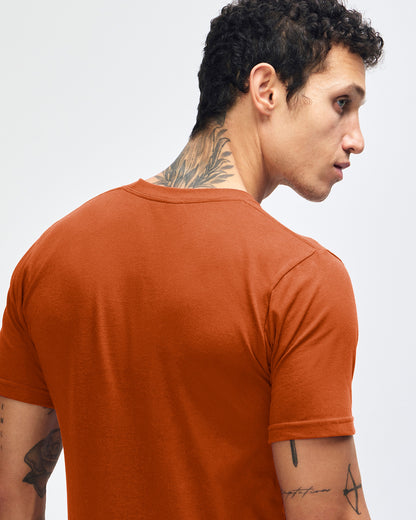 American Apparel Unisex Fine Jersey Short Sleeve T-Shirt - Rust