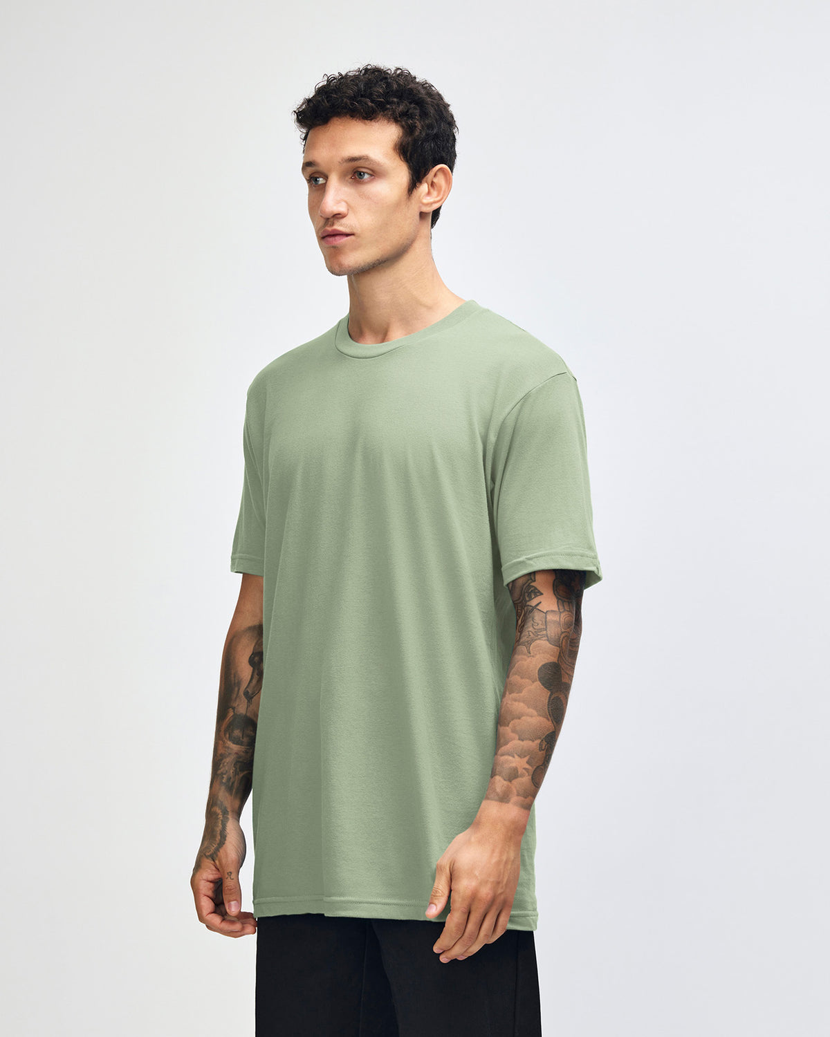 American Apparel Unisex Fine Jersey Short Sleeve T-Shirt - Sage