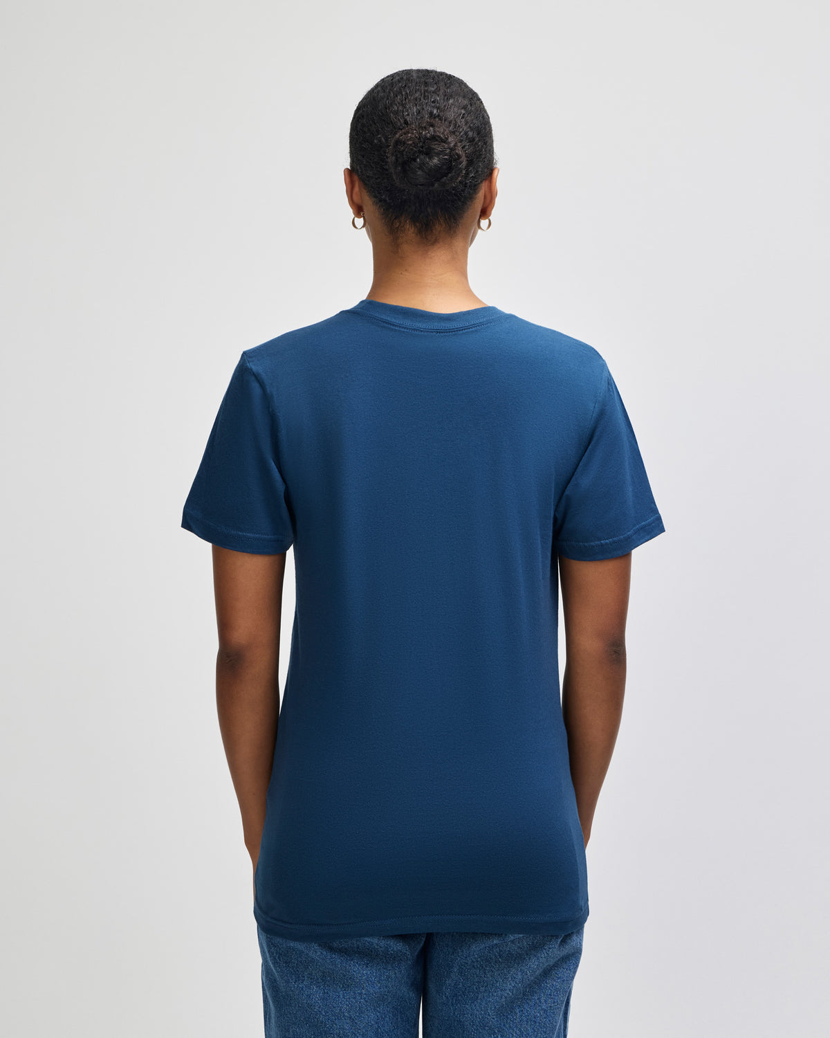 American Apparel Unisex Fine Jersey Short Sleeve T-Shirt - Sea Blue