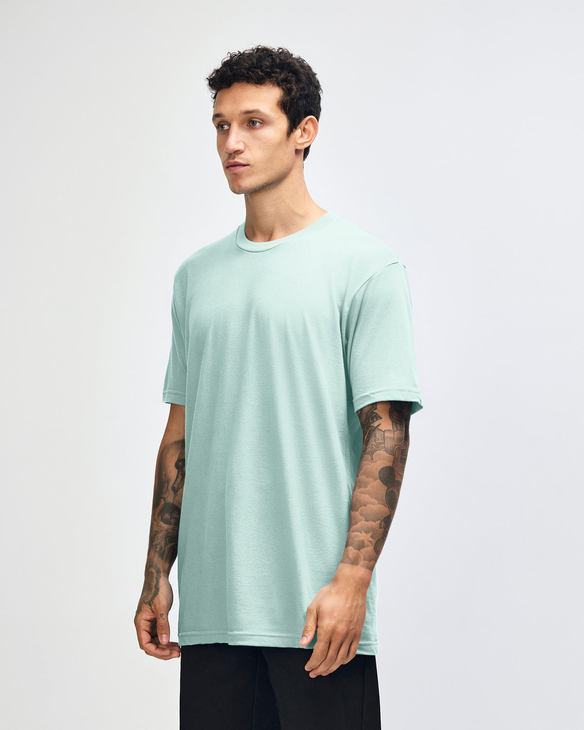 American Apparel Unisex Fine Jersey Short Sleeve T-Shirt - Sea Spray