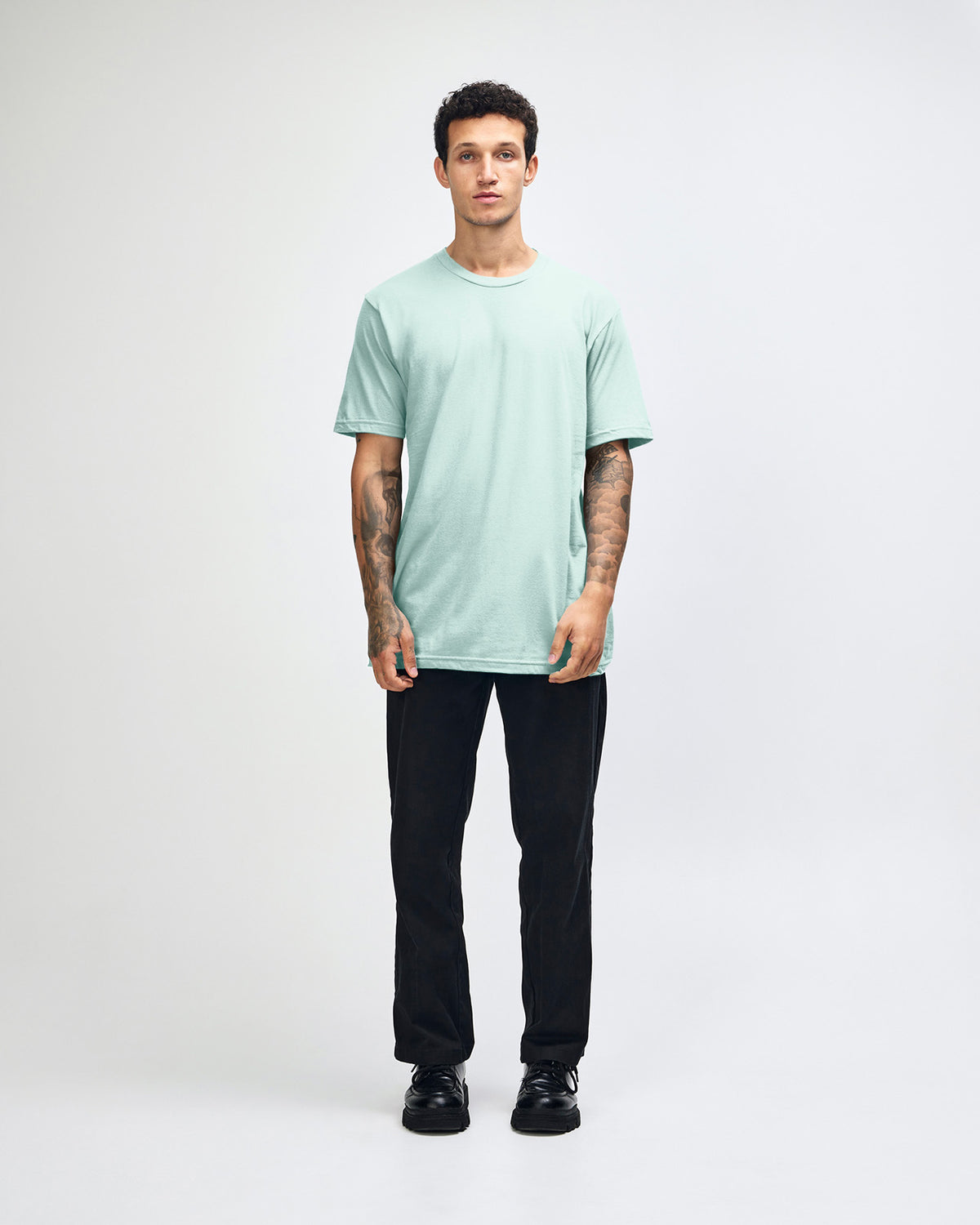 American Apparel Unisex Fine Jersey Short Sleeve T-Shirt - Sea Spray
