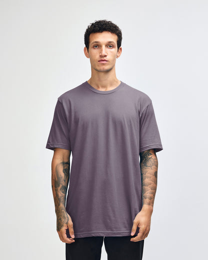 American Apparel Unisex Fine Jersey Short Sleeve T-Shirt - Smokey Violet