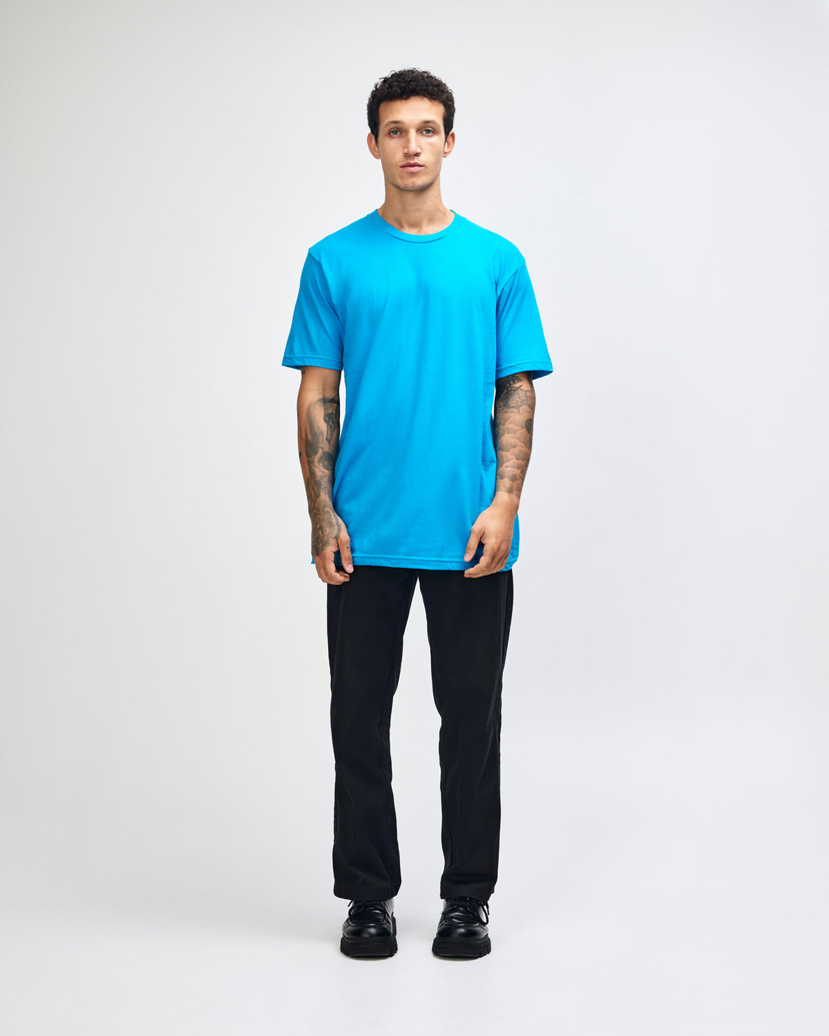 American Apparel Unisex Fine Jersey Short Sleeve T-Shirt - Teal
