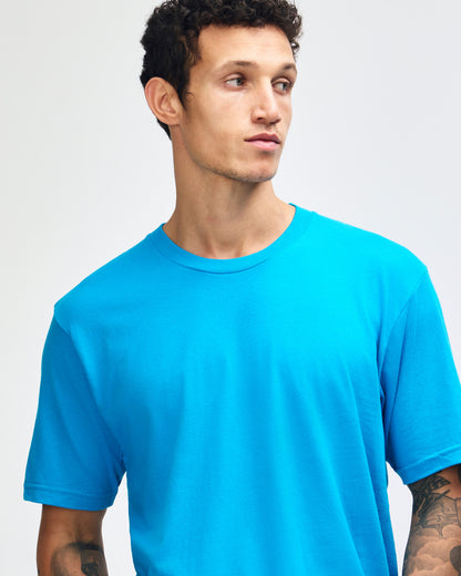 American Apparel Unisex Fine Jersey Short Sleeve T-Shirt - Teal