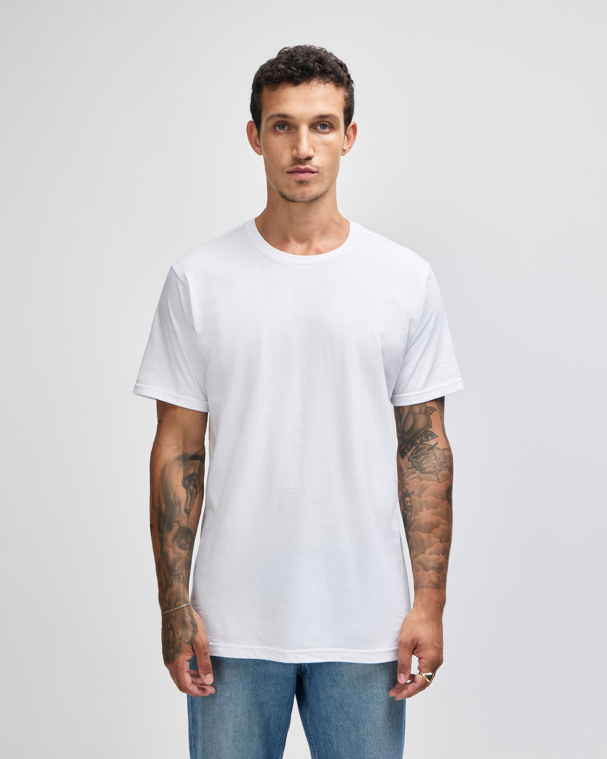 American Apparel Unisex Fine Jersey Short Sleeve T-Shirt - White