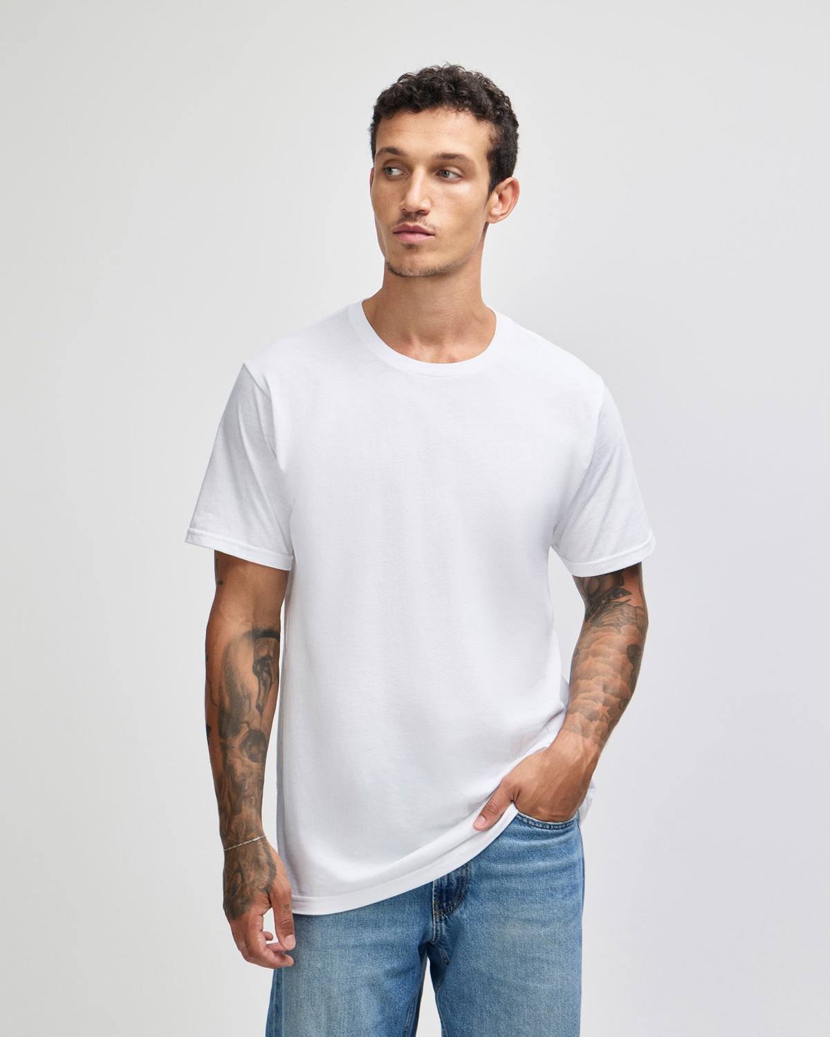 American Apparel Unisex Fine Jersey Short Sleeve T-Shirt - White