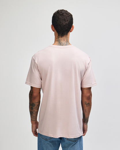 American Apparel CVC Unisex V-neck T-shirt - Heather Blush