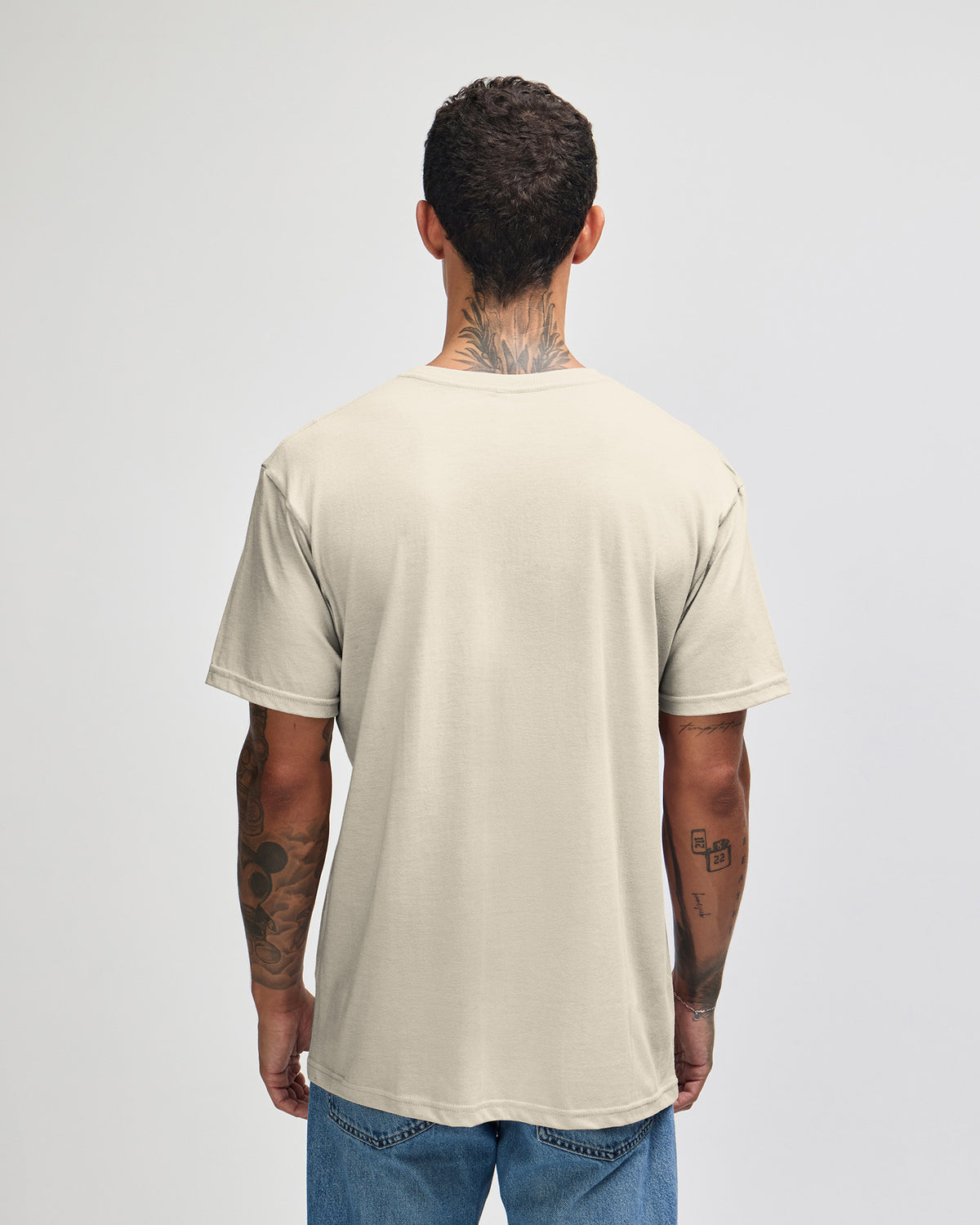 American Apparel CVC Unisex V-neck T-shirt - Heather Bone