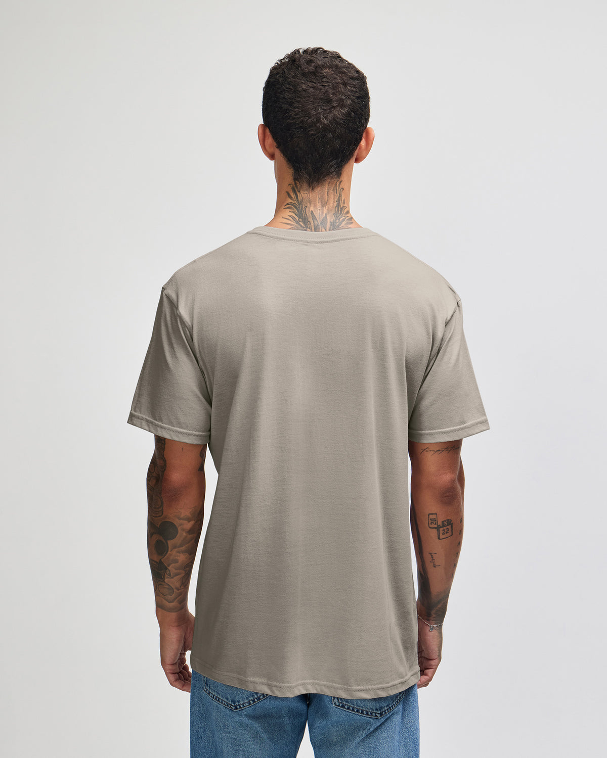 American Apparel CVC Unisex V-neck T-shirt - Heather Khaki