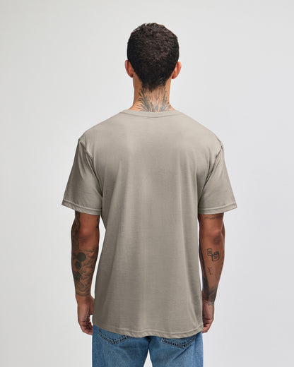 American Apparel CVC Unisex V-neck T-shirt - Heather Khaki